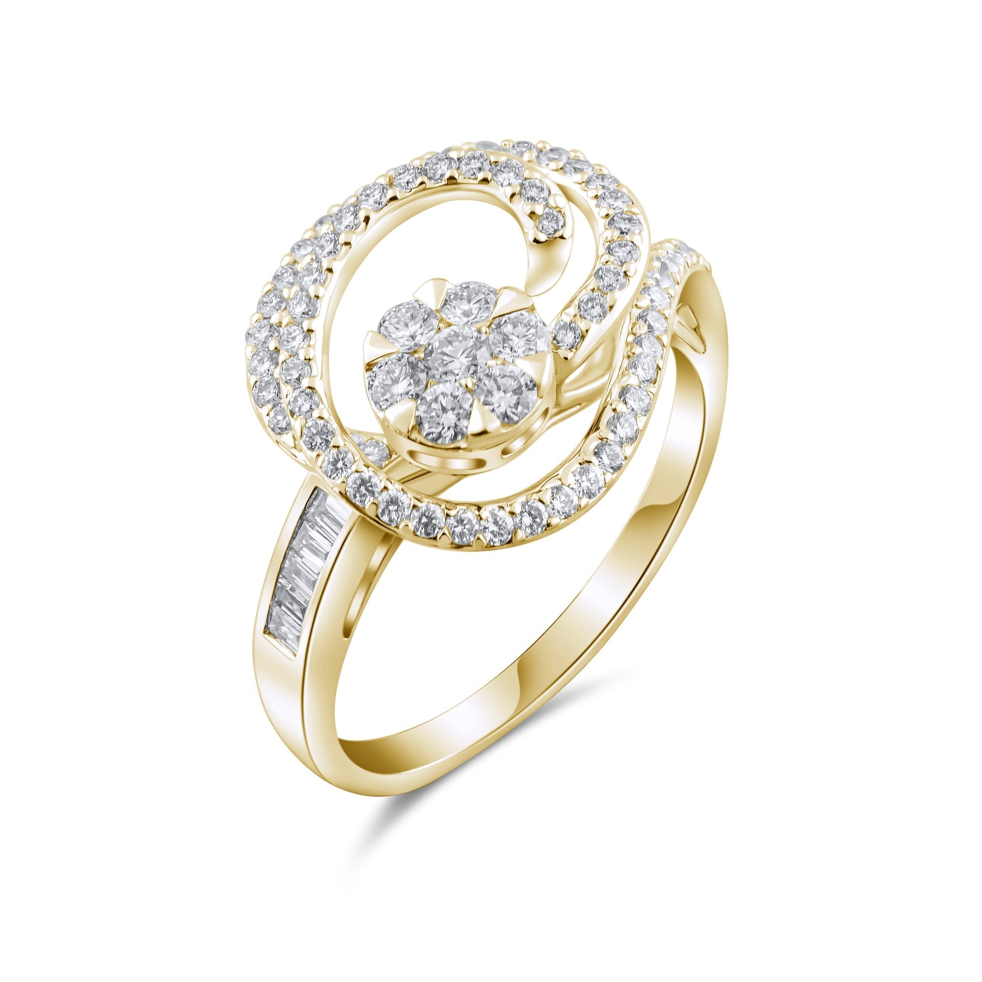 0.80 Carat Natural Diamond Ring – Fine Jewelry Design - Gold Stone Diamond