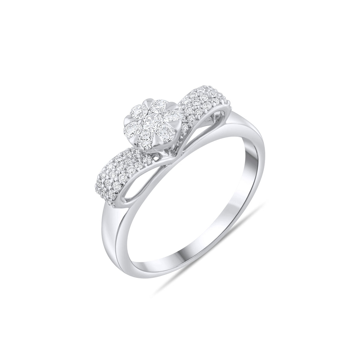 0.44 Carat Natural Diamond Ring – Fine Jewelry Design - Gold Stone Diamond