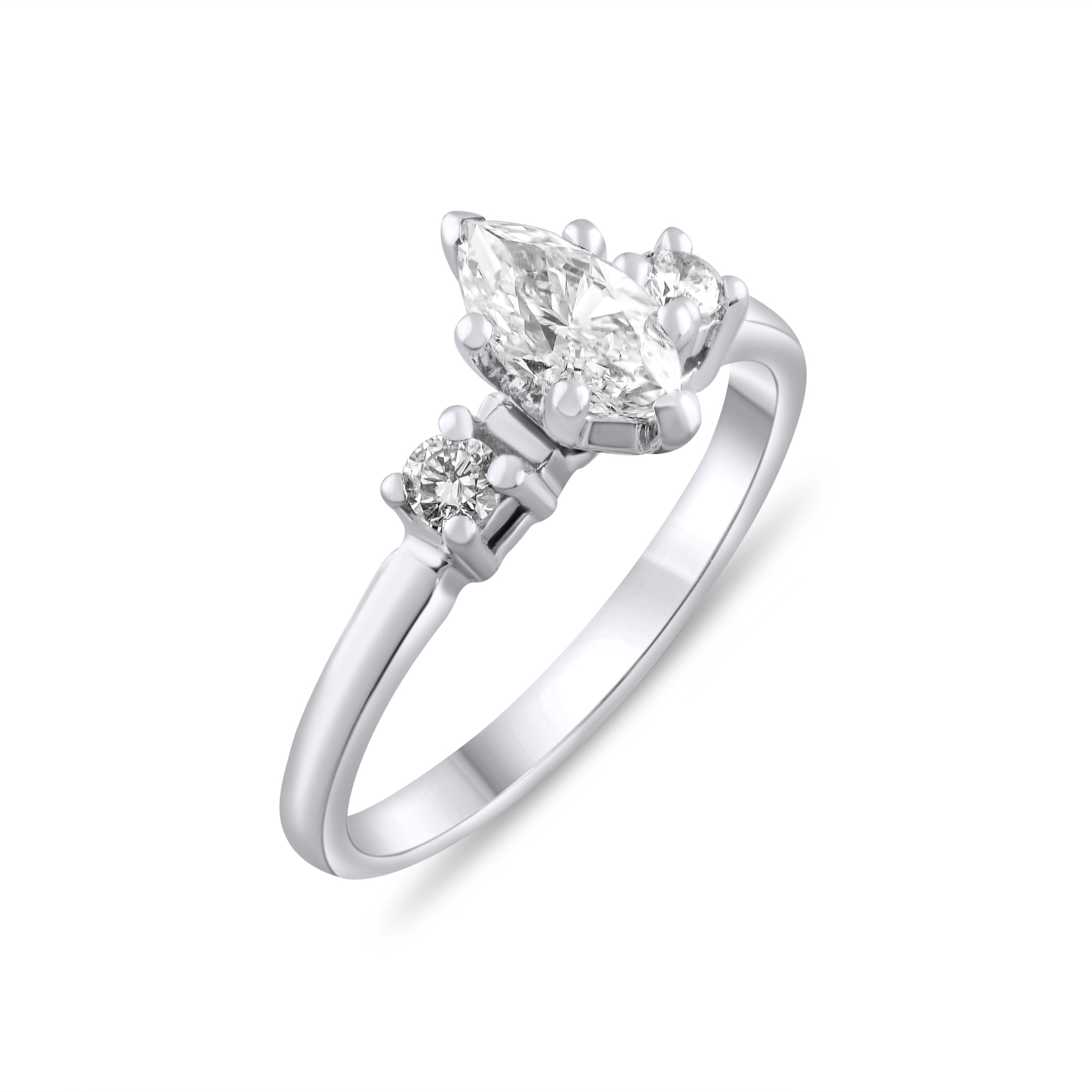 0.77 Carat Natural Diamond Ring – Fine Jewelry Design - Gold Stone Diamond