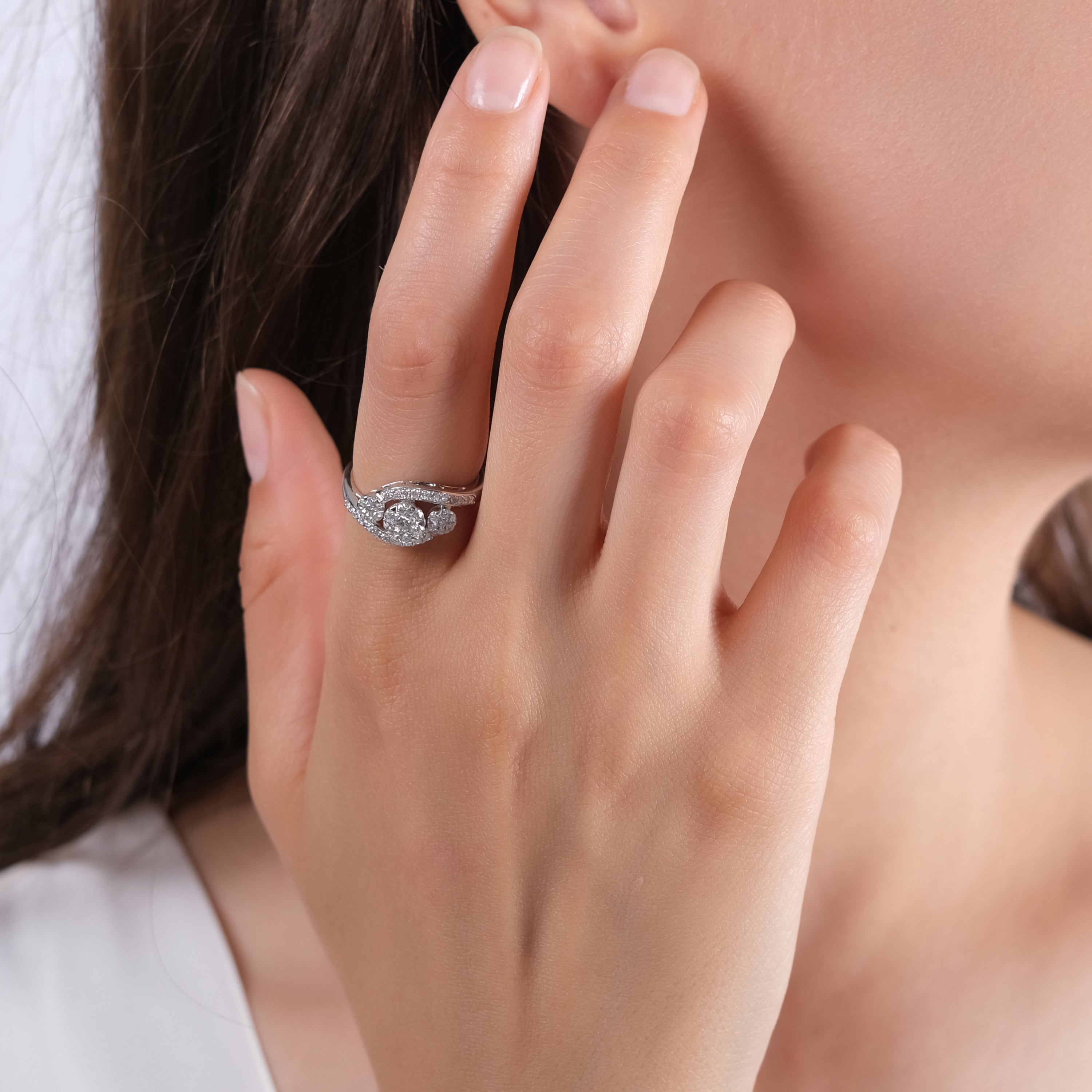 0.66 Carat Natural Diamond Ring – Fine Jewelry Design - Gold Stone Diamond