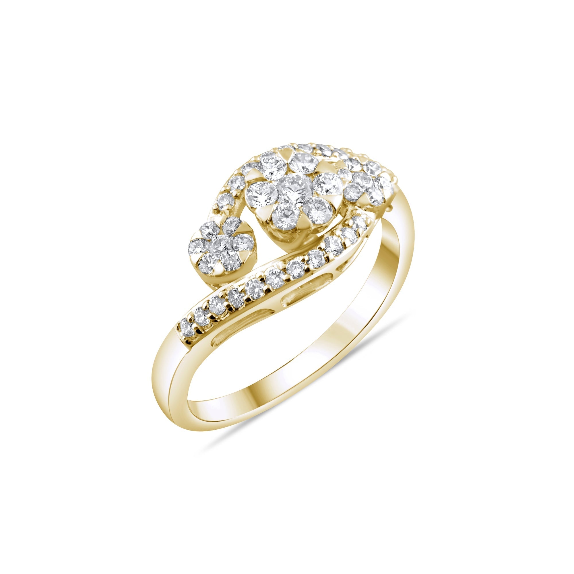 0.66 Carat Natural Diamond Ring – Fine Jewelry Design - Gold Stone Diamond