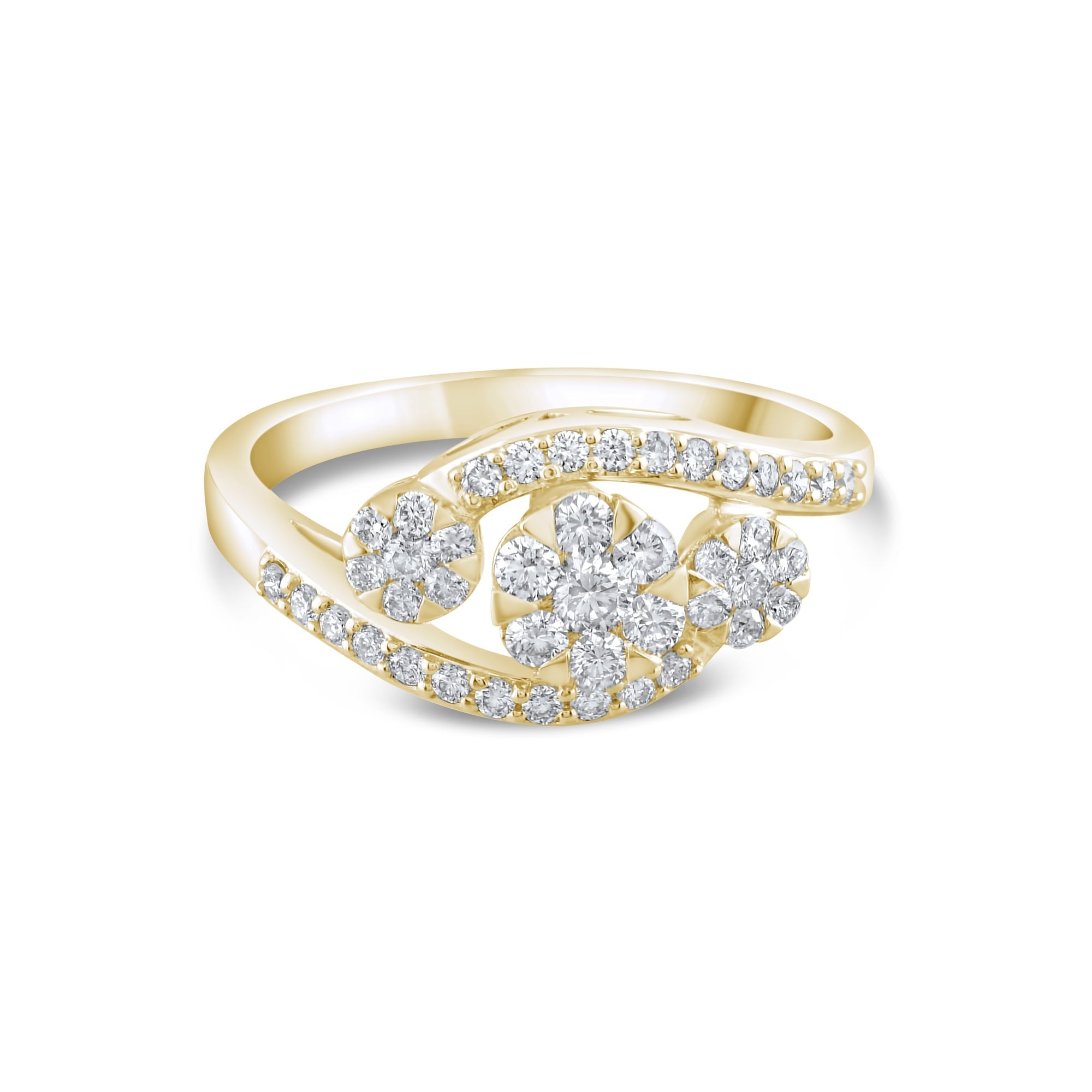 0.66 Carat Natural Diamond Ring – Fine Jewelry Design - Gold Stone Diamond
