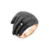 2.18 Carat Natural Diamond Hand Design Ring - Gold Stone Diamond