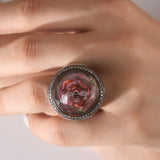 2.40 Carat Natural Diamond Rose Design Ring – Fine Jewelry Design - Gold Stone Diamond