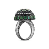 9.09 Carat Natural Diamond and Emerald Ring – Fine Jewelry Design - Gold Stone Diamond