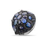25.67 Carat Natural Diamond and Sapphire Ring – Fine Jewelry Design - Gold Stone Diamond