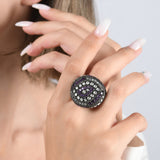 7.61 Carat Natural Diamond and Amethyst Ring – Fine Jewelry Design - Gold Stone Diamond