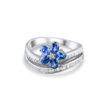 1.07 Carat Natural Diamond and Sapphire Ring – Fine Jewelry Design - Gold Stone Diamond