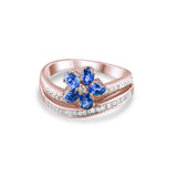 1.07 Carat Natural Diamond and Sapphire Ring – Fine Jewelry Design - Gold Stone Diamond