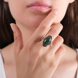 1.43 Carat Natural Diamond and Emerald Ring – Fine Jewelry Design - Gold Stone Diamond