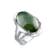 1.43 Carat Natural Diamond and Emerald Ring – Fine Jewelry Design - Gold Stone Diamond