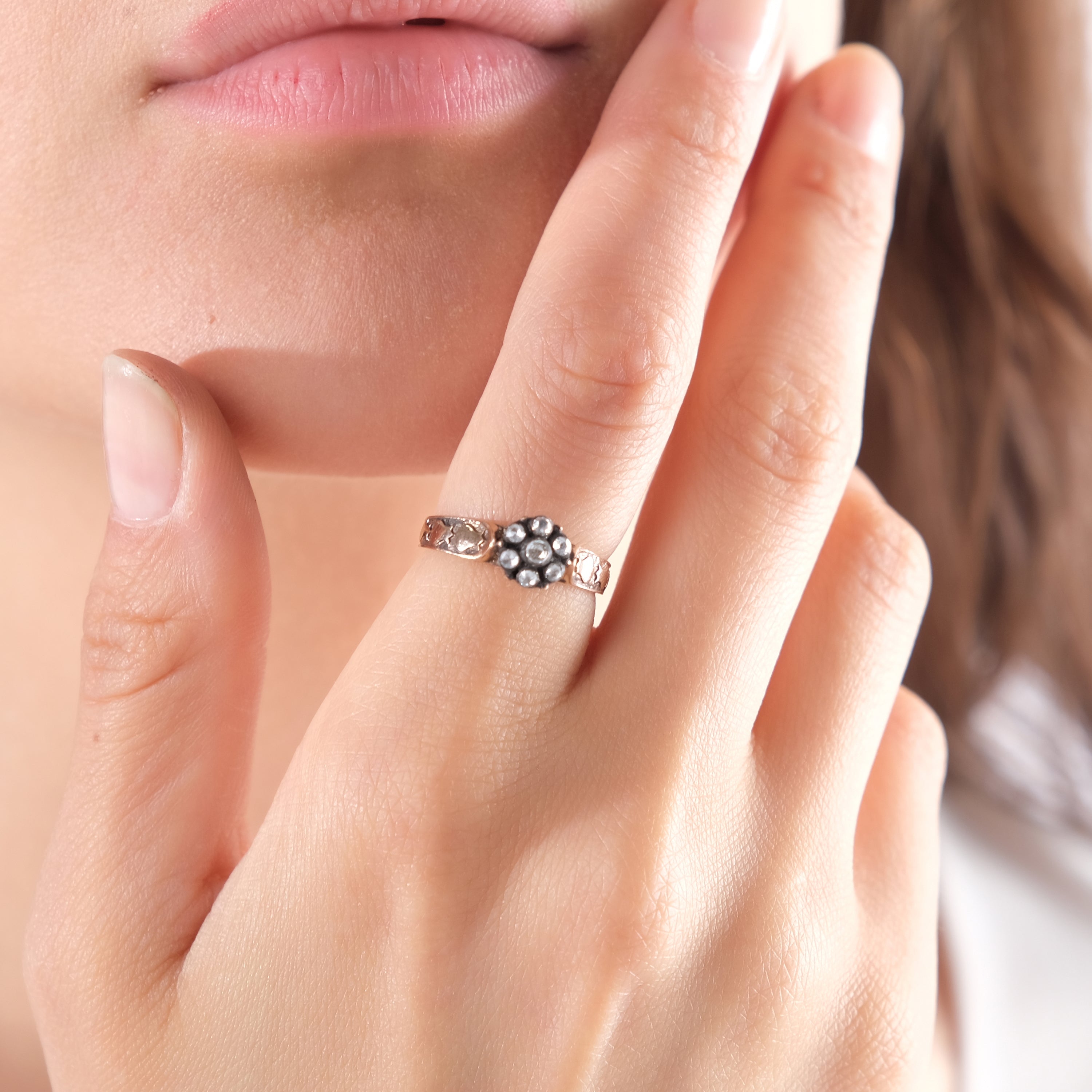 0.10 Carat Natural Diamond Ring – Fine Jewelry Design - Gold Stone Diamond