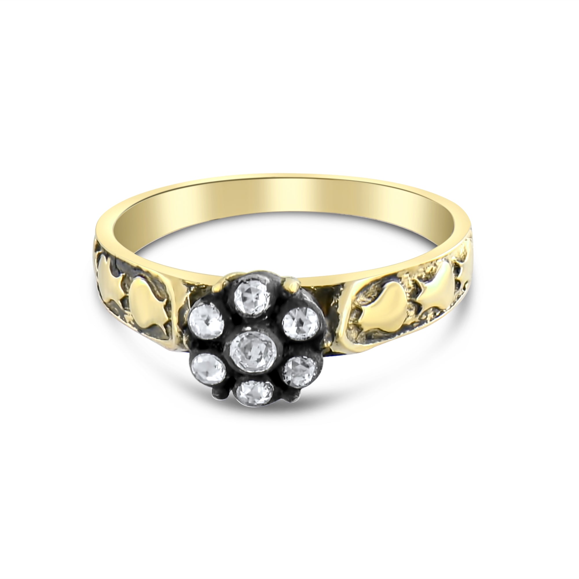 0.10 Carat Natural Diamond Ring – Fine Jewelry Design - Gold Stone Diamond