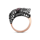 2.32 Carat Natural Diamond and Ruby Ring – Fine Jewelry Design - Gold Stone Diamond