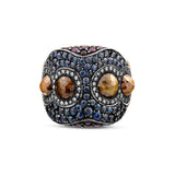 5.92 Carat Natural Diamond and Sapphire Ring – Fine Jewelry Design - Gold Stone Diamond