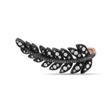 0.95 Carat Natural Diamond Leaf Figure Ring – Fine Jewelry Design - Gold Stone Diamond