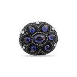 8.8 Carat Natural Diamond and Sapphire Ring – Fine Jewelry Design - Gold Stone Diamond