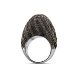 3.87 Carat Natural Diamond and Citrine Ring – Fine Jewelry Design - Gold Stone Diamond