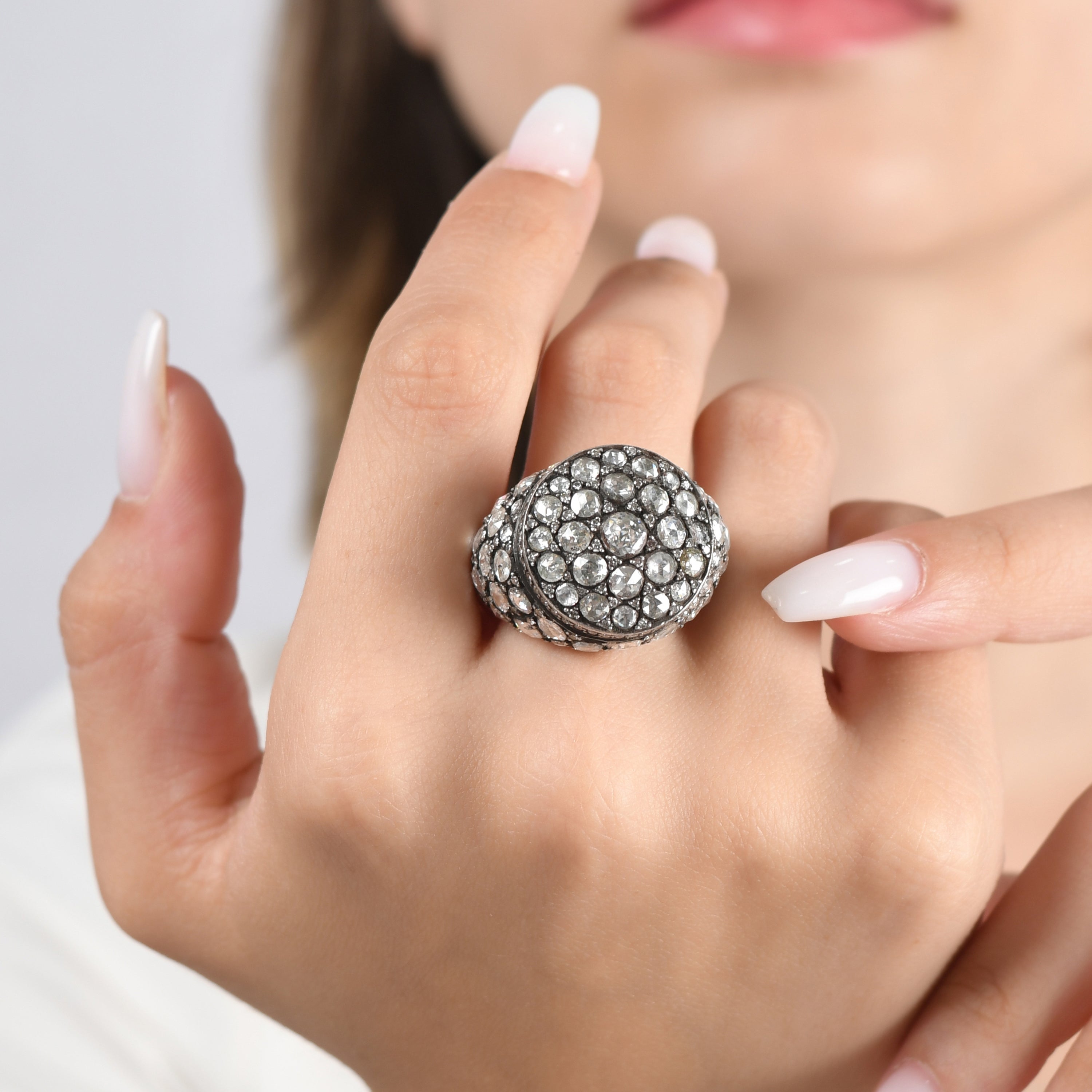 5.65 Carat Natural Diamond Ring – Fine Jewelry Design - Gold Stone Diamond
