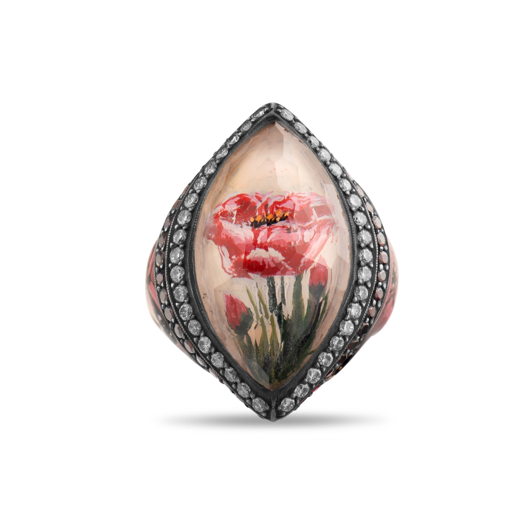 1.18 Carat Natural Diamond Butterfly Design Ring – Fine Jewelry Design - Gold Stone Diamond