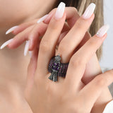 4.3 Carat Natural Diamond and Ruby Ring – Elegant Fine Jewelry Design - Gold Stone Diamond