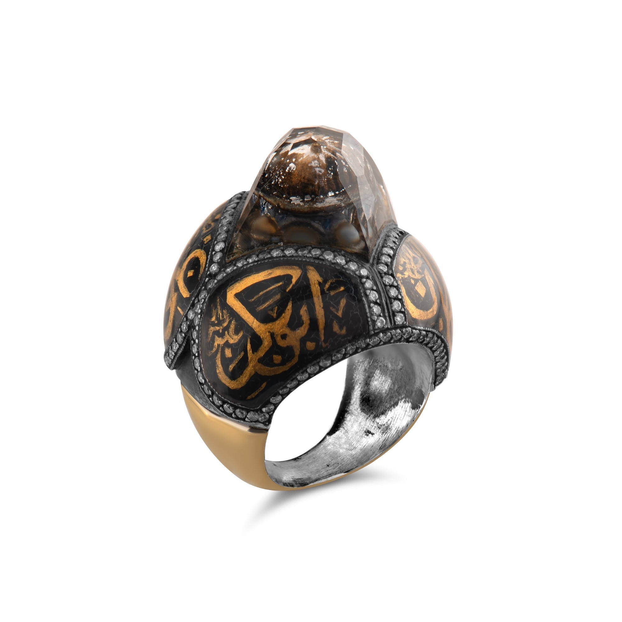 2.20 Carat Natural Diamond Mosque Design Ring – Fine Jewelry Design - Gold Stone Diamond