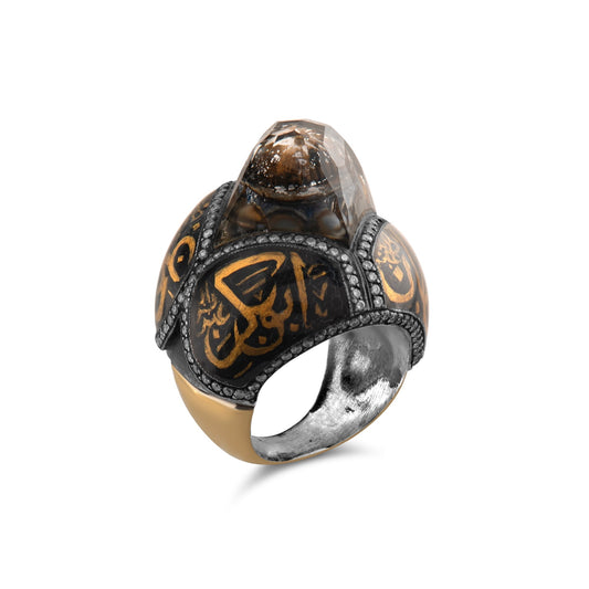 2.20 Carat Natural Diamond Mosque Design Ring – Fine Jewelry Design - Gold Stone Diamond
