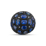 7.10 Carat Natural Diamond and Sapphire Ring – Fine Jewelry Design - Gold Stone Diamond