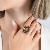 1.90 Carat Natural Diamond Jesus Christ Design Luxury Ring - Gold Stone Diamond