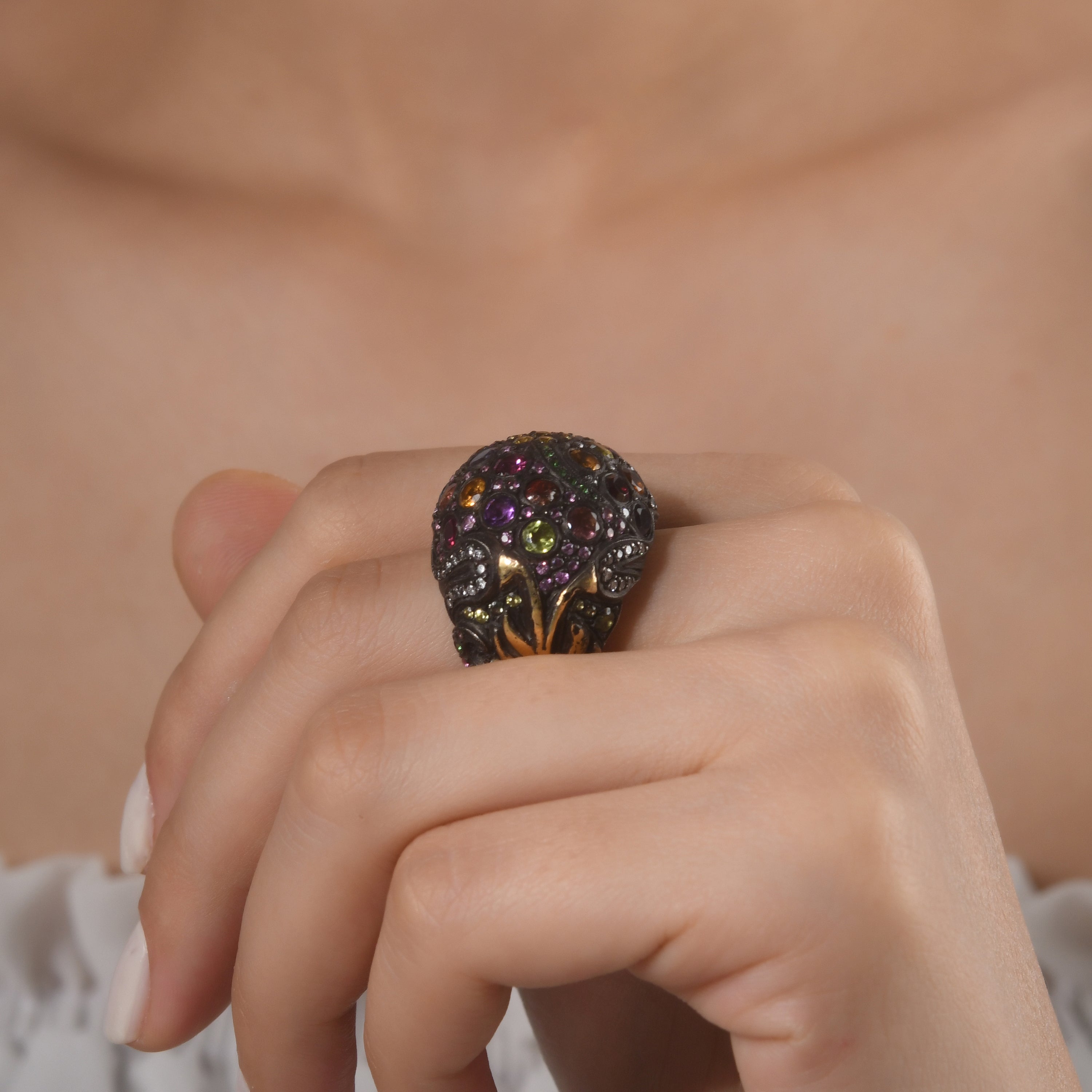 6.5 Carat Natural Diamond Ring – Fine Jewelry Design - Gold Stone Diamond