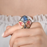 1.90 Carat Natural Diamond Butterfly Design Ring – Fine Jewelry Design - Gold Stone Diamond