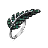 2.6 Carat Natural Diamond and Emerald Ring – Fine Jewelry Design - Gold Stone Diamond