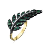 2.6 Carat Natural Diamond and Emerald Ring – Fine Jewelry Design - Gold Stone Diamond
