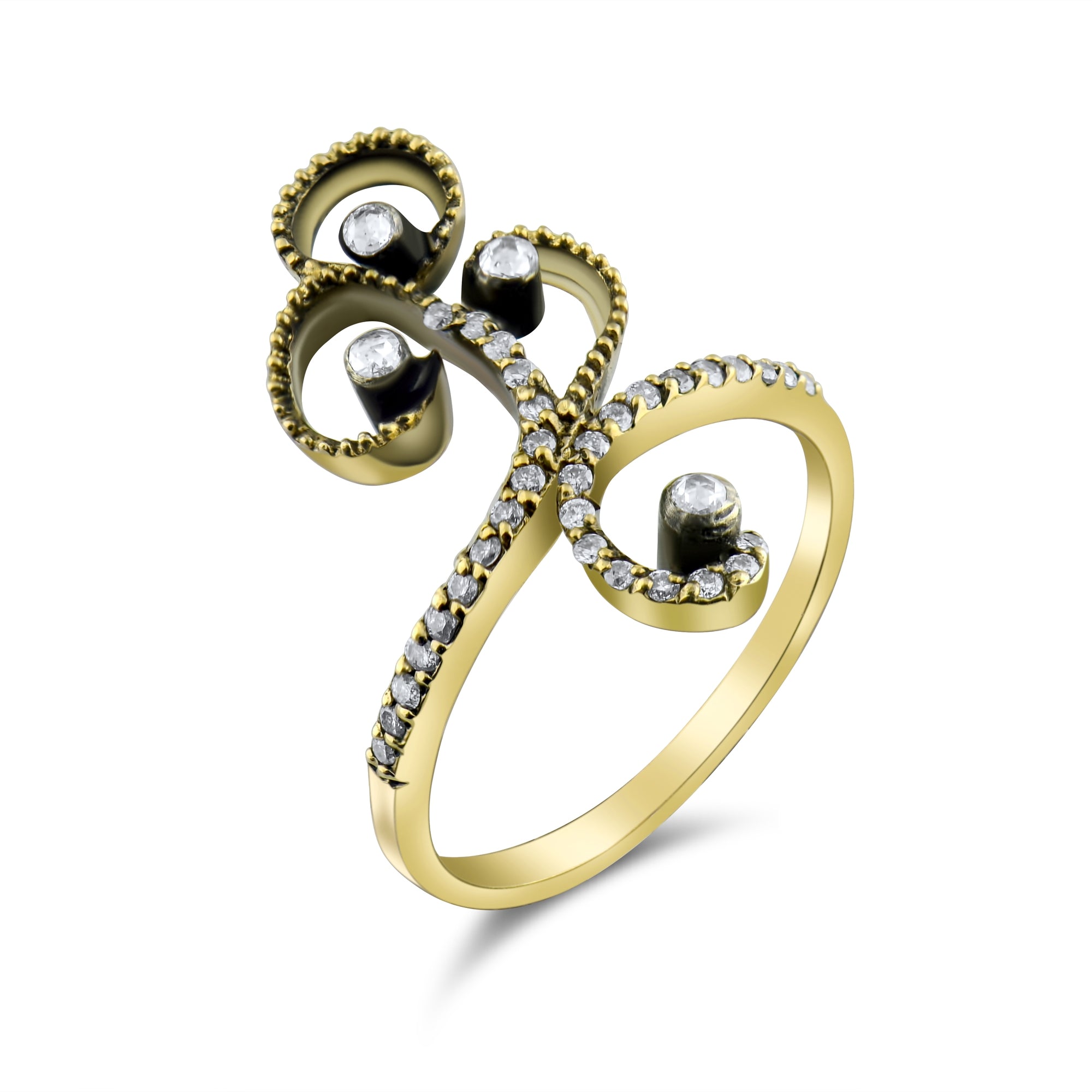 0.45 Carat Natural Diamond Ring – Fine Jewelry Design - Gold Stone Diamond