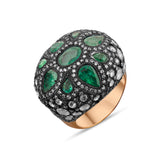 8.60 Carat Natural Diamond and Emerald Ring – Fine Jewelry Design - Gold Stone Diamond
