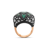 8.60 Carat Natural Diamond and Emerald Ring – Fine Jewelry Design - Gold Stone Diamond