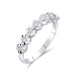 0.12 Carat Natural Seven Diamond Ring – Fine Jewelry Design - Gold Stone Diamond