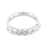 0.12 Carat Natural Seven Diamond Ring – Fine Jewelry Design - Gold Stone Diamond