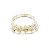 0.15 Carat Natural Five Diamond Ring – Fine Jewelry Design - Gold Stone Diamond