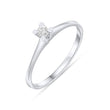 0.10 Carat Natural Diamond Solitaire Ring – Fine Jewelry Design - Gold Stone Diamond