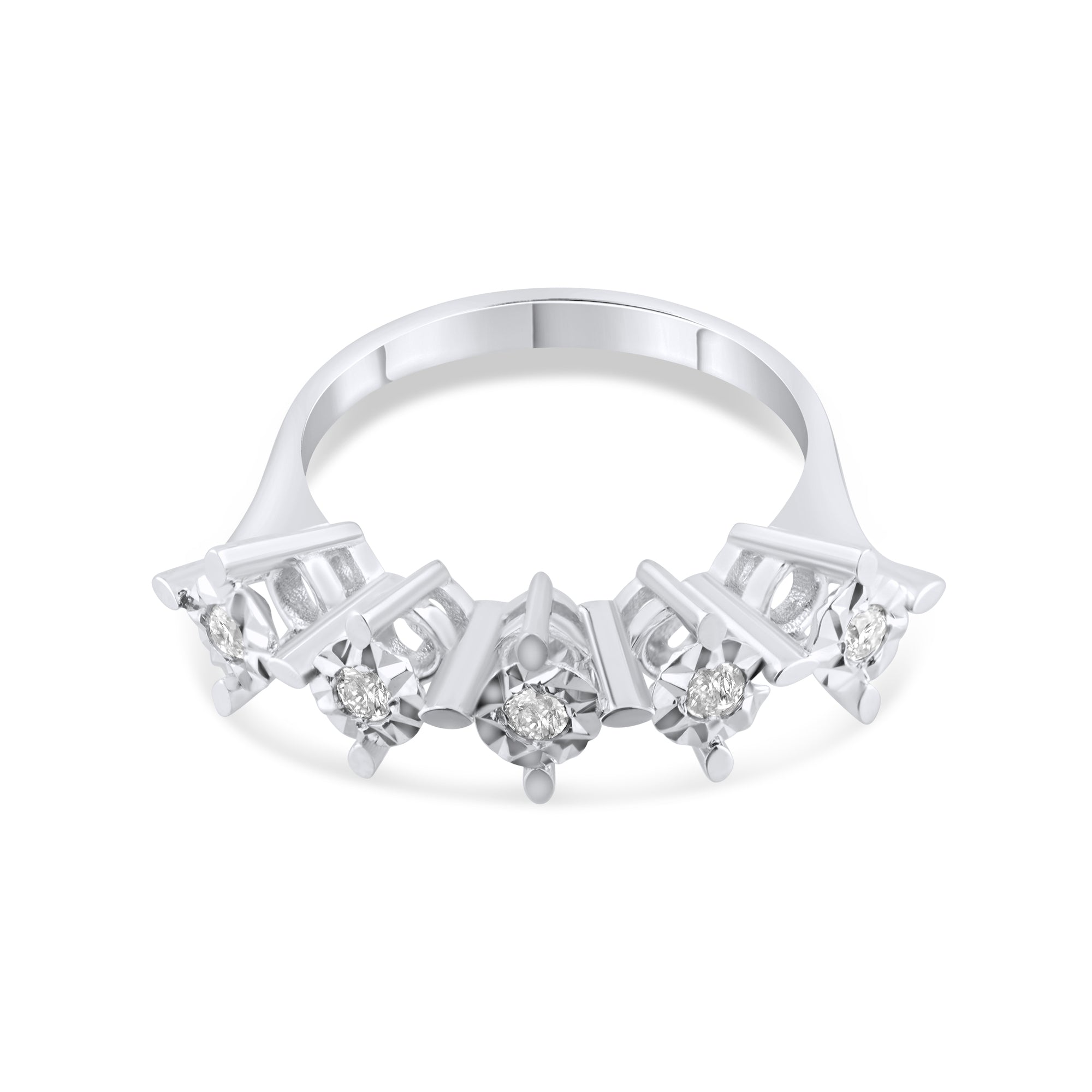 0.18 Carat Natural Diamond Ring – Fine Jewelry Design - Gold Stone Diamond