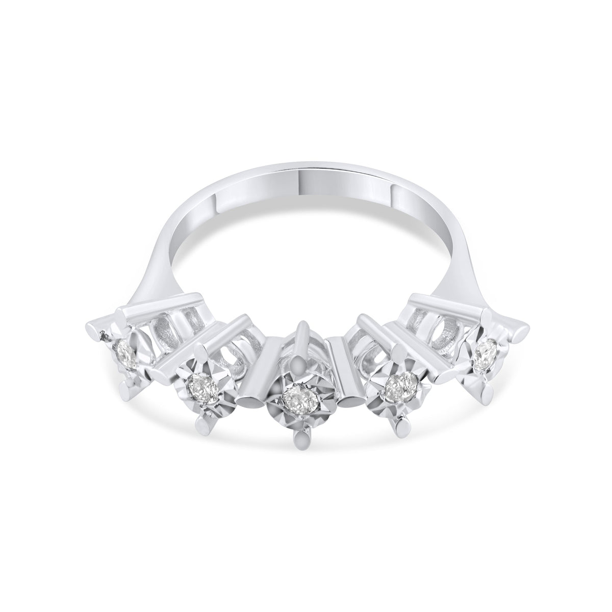 0.18 Carat Natural Diamond Ring – Fine Jewelry Design - Gold Stone Diamond