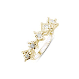 0.18 Carat Natural Diamond Ring – Fine Jewelry Design - Gold Stone Diamond
