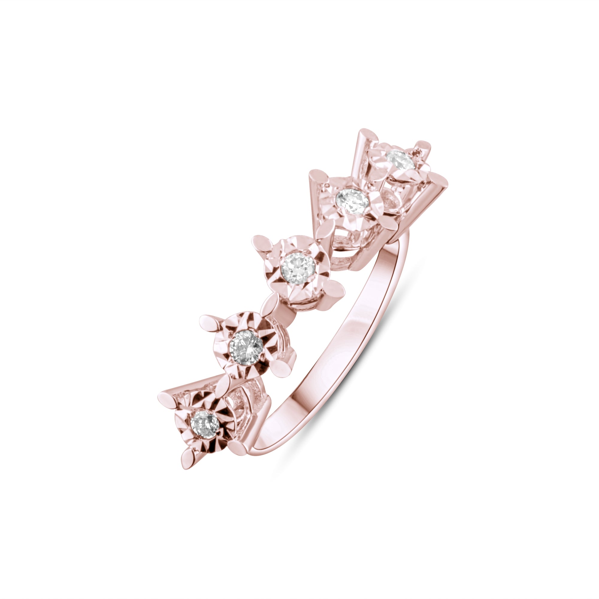 0.18 Carat Natural Diamond Ring – Fine Jewelry Design - Gold Stone Diamond