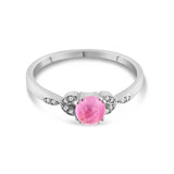 0.95 Carat Natural Diamond and Tourmaline Ring – Fine Jewelry Design - Gold Stone Diamond