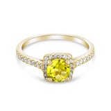 1.06 Carat Natural Diamond and Yellow Sapphire Ring – Fine Jewelry Design - Gold Stone Diamond