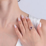 2.78 Carat Natural Diamond and Ruby Ring – Fine Jewelry Design - Gold Stone Diamond