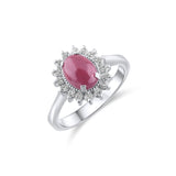 2.78 Carat Natural Diamond and Ruby Ring – Fine Jewelry Design - Gold Stone Diamond