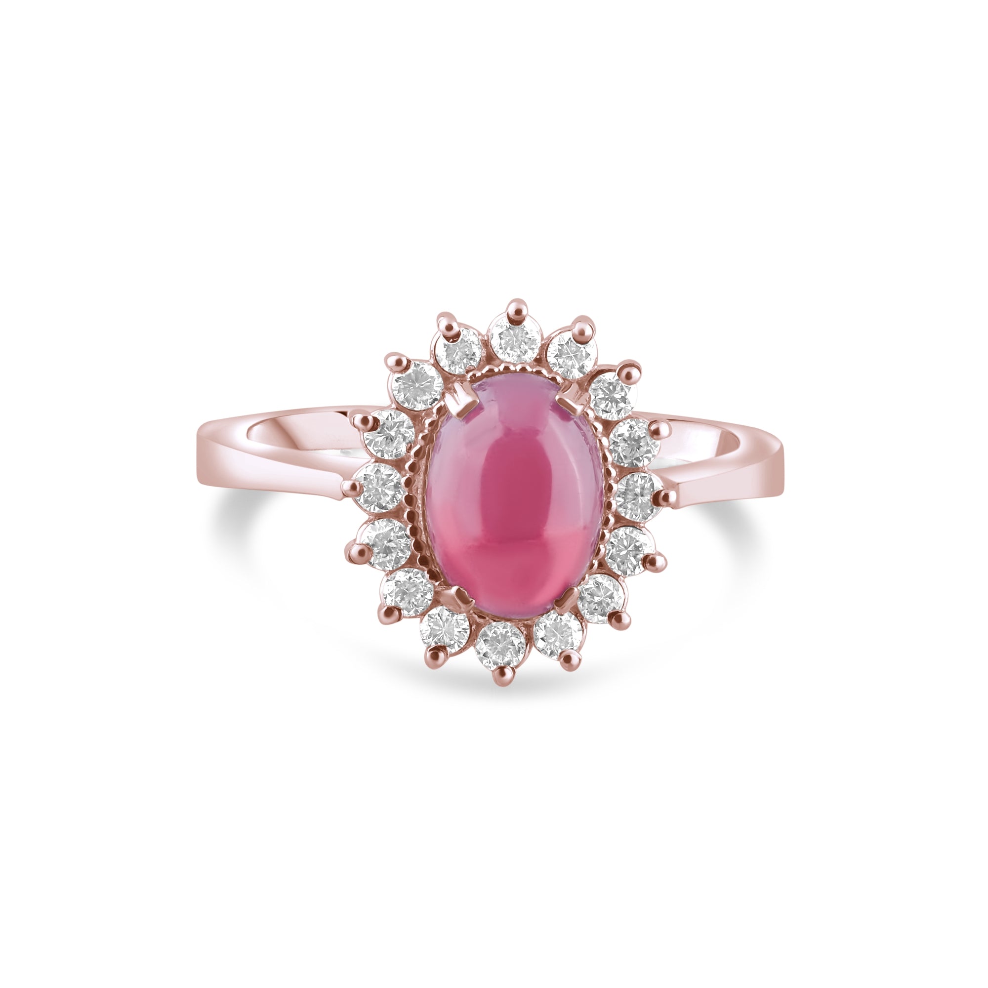 2.78 Carat Natural Diamond and Ruby Ring – Fine Jewelry Design - Gold Stone Diamond