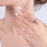 1.58 Carat Natural Diamond and Ruby Ring – Fine Jewelry Design - Gold Stone Diamond